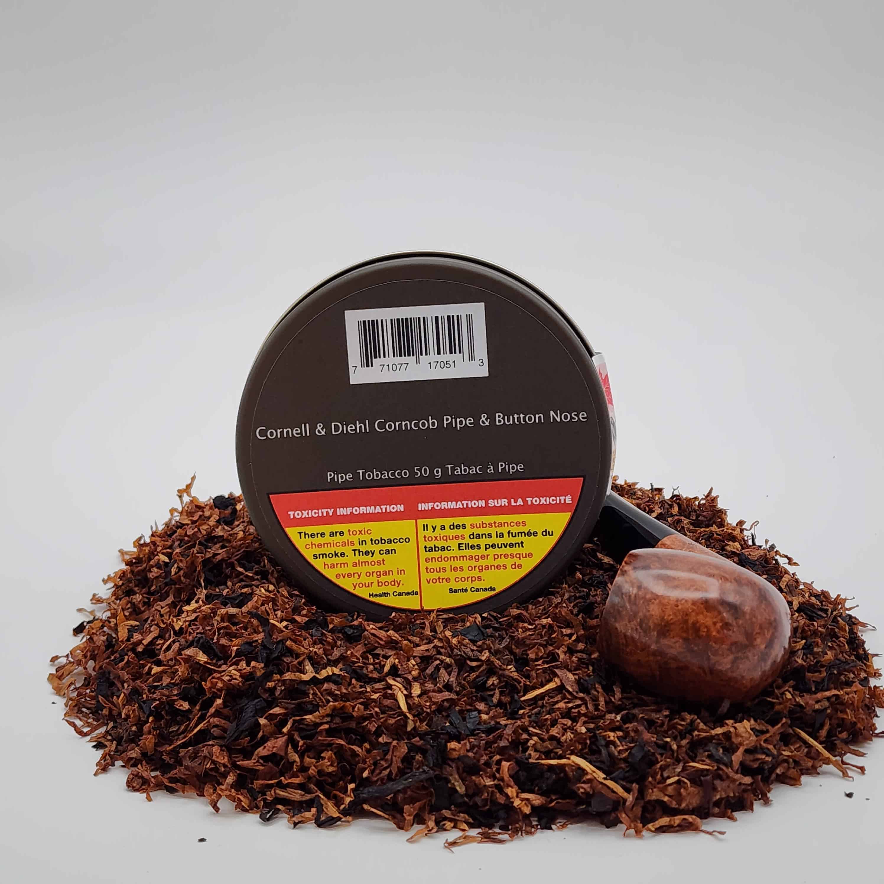 Cornell And Diehl Corncob Pipe Ad A Button Nose