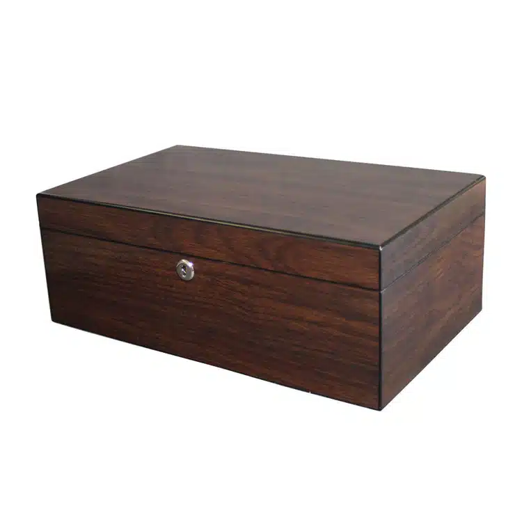 Brigham Solstice Dark Walnut 75 Count Humidor