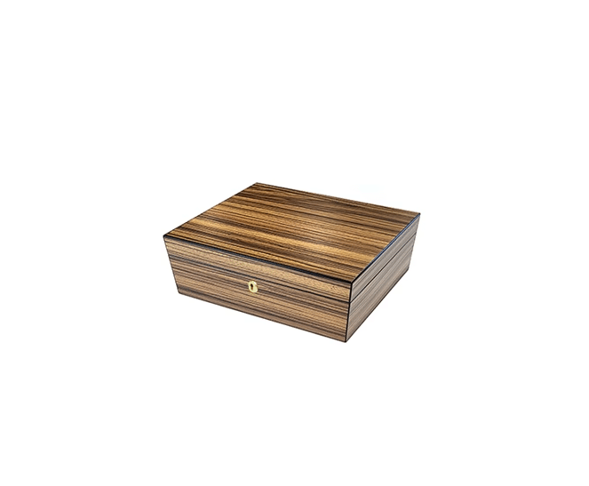 Brigham Zebra Wood Humidor 75 Count