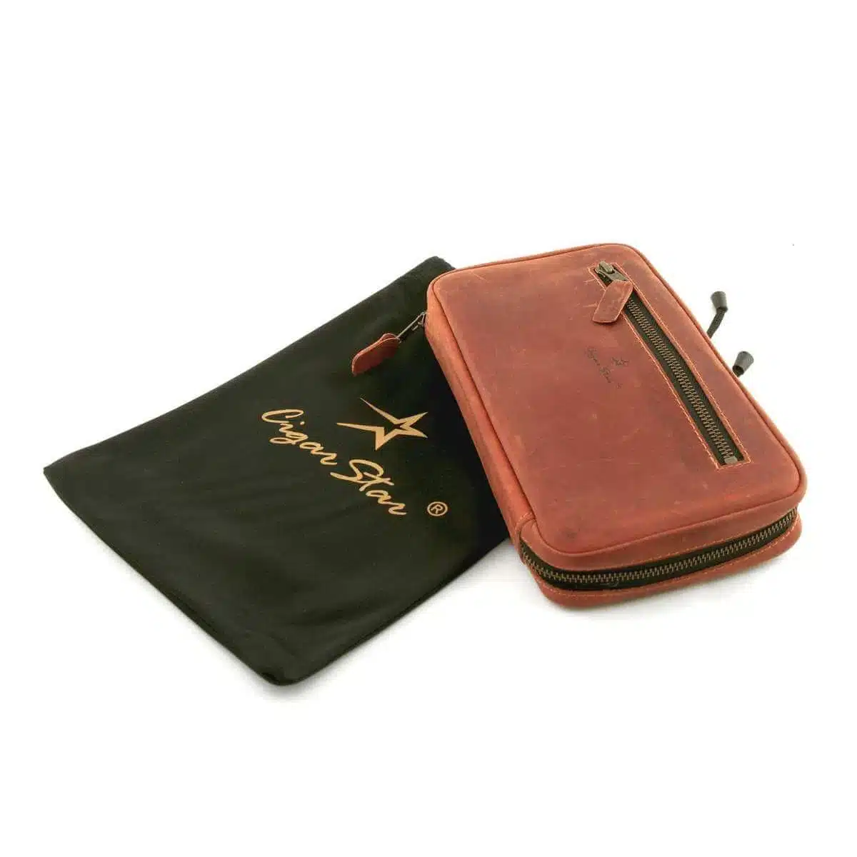 Cigar Star Frontier 2.0 Brown Leather Travel Case P2