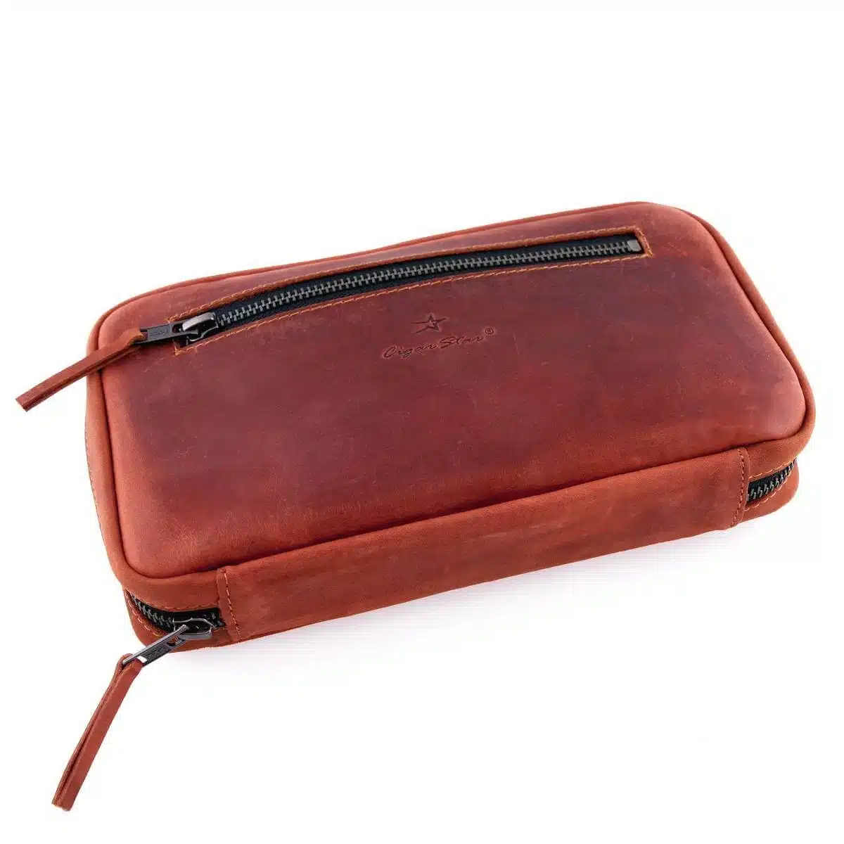 Cigar Star Frontier Brown Leather Travel Case P2