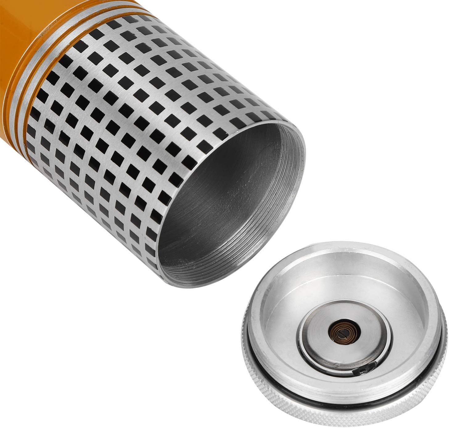Metal Cigar Tube Cigar Carbon Fiber Yellow And Silver P2