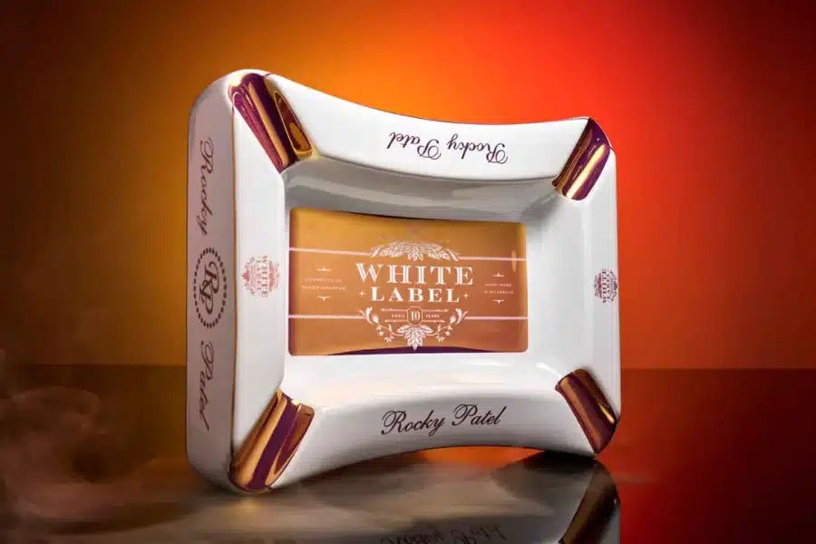 Rocky Patel White Ashtray