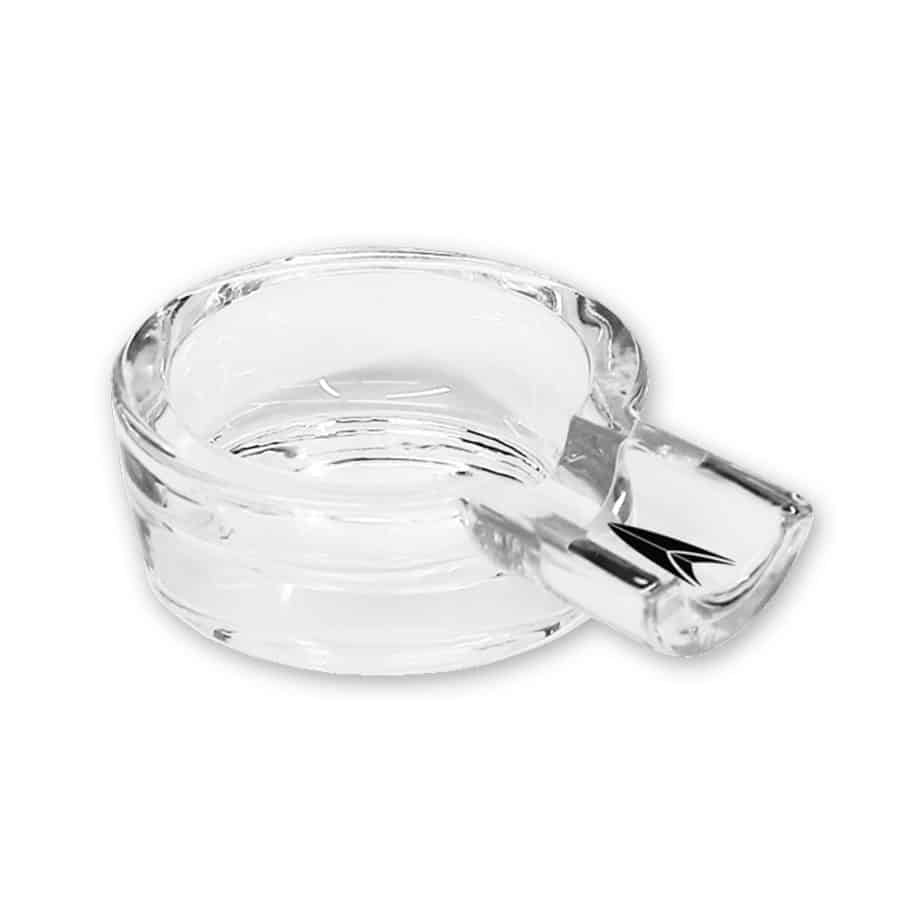 Lotus Glass Ashtray Side View Single Stick
